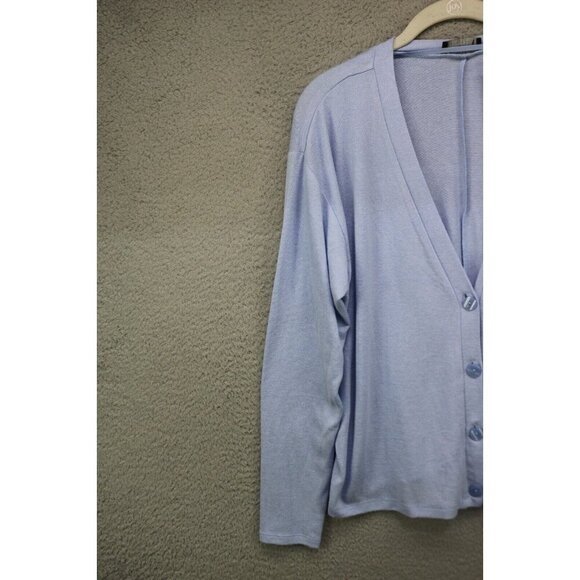Lane Bryant Blue Button-Up Sweater-Long Sleeve-Size 10/12-New w/Tags - Picture 3 of 9